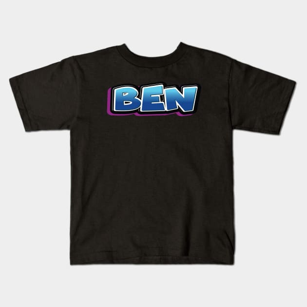 Ben Kids T-Shirt by ProjectX23Red